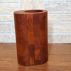 ATAPCO MCM Siamese Teak Vase